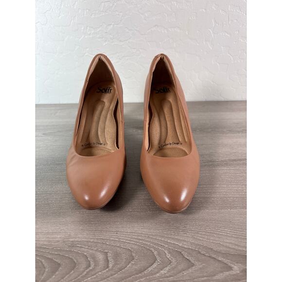 Sofft Parisa Light Tan Leather 3" Block Heels- Women's Size 9 M- NWOB - Picture 3 of 8